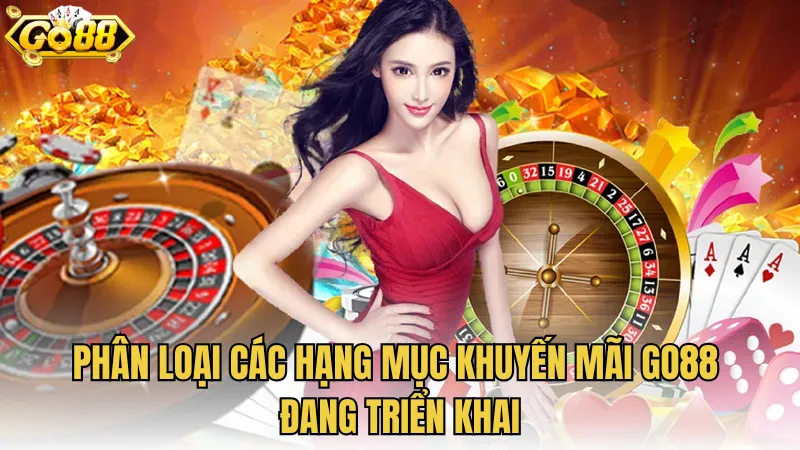 Phân loại các hạng mục khuyến mãi GO88 đang triển khai
